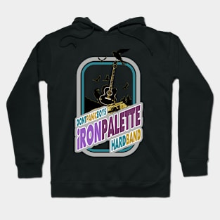 rock metal music guitar and guitarist graphic design by ironpalette Hoodie